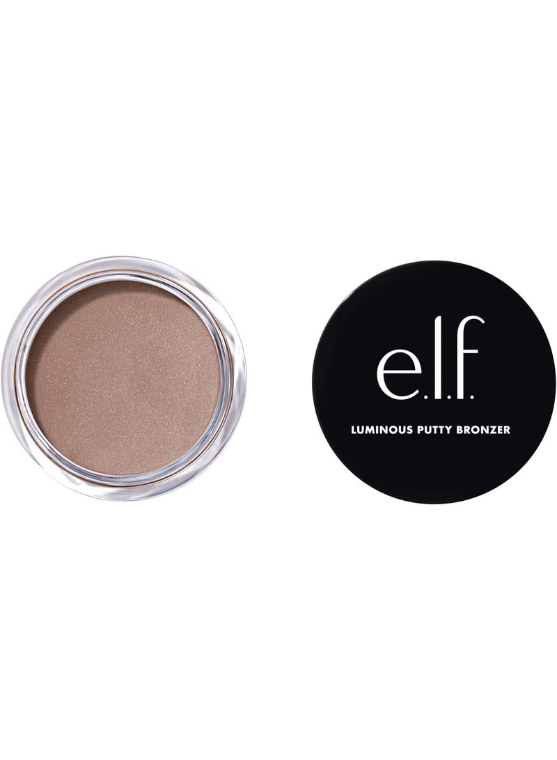 elf Luminous Putty Bronzer, Lightweight Putty-to-Powder Bronzer For A Radiant, Glowing Finish, Highly Pigmented, Vegan & Cruelty-Free, Vacay Mood - Image 1